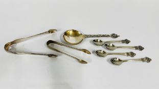A GROUP OF 4 COLLECTOR'S SPOONS MARKED 