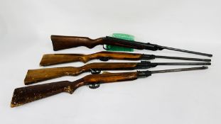 TWO DIANA MODEL 22 AIR GUNS AND TWO SLAVIA AIR GUNS INCLUDING 618 AND 622 - TO BE COLLECTED IN
