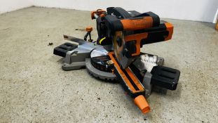 EVOLUTION COMPOUND MITRE SAW - SOLD AS SEEN.