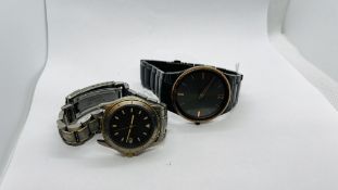 GENTLEMAN'S POLICE BRACELET WATCH PLUS GENTLEMAN'S CITIZEN ECO DRIVE WRIST WATCH BRACELET A/F.
