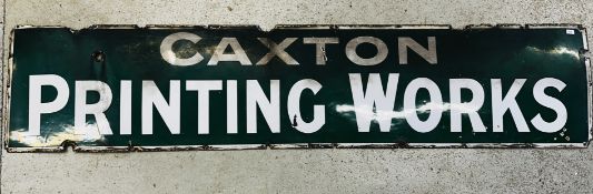 AN IMPRESSIVE VINTAGE ENAMELED SIGN TITLED 