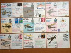 AUTOGRAPHED COVERS: RAF COVERS, ALL SIGNED INCLUDING SC29 DOUGLAS BADER, 101 SQUADRON ARTHUR T.