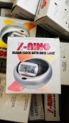 20 X AS NEW BOXED DIGITAL ALARM CLOCKS X-RING.