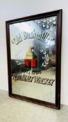 A LARGE ORIGINAL PUB ADVERTISING MIRROR TITLED 
