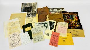 A COLLECTION OF INTERESTING ADVERTISING EPHEMERA TO INCLUDE THE NEW PEDAMOTIVE ,