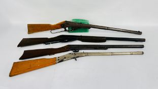 FOUR VARIOUS VINTAGE AIR GUNS TO INCLUDE DAISY 155 1000 SHOT, DAISY 111B, HECTOR AND KING No.
