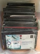 AUTOGRAPHED COVERS: TUB WITH RETIRED DEALER'S STOCK OF SIGNED RAF INTEREST WITH BATTLE OF BRITAIN