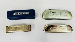 TWO VINTAGE HARMONICAS TO INCLUDE EDUCATOR I M.