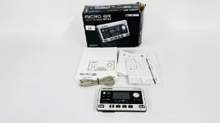 A BOXED BOSS MICRO BR DIGITAL RECORDER BR 80 - SOLD AS SEEN.