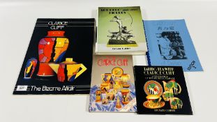 3 X REFERENCE BOOKS RELATING TO CLARICE CLIFF TO INCLUDE COLLECTING CLARICE CLIFF BY HOWARD WATSON,