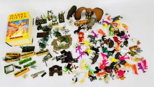 A BRITAIN'S PLASTIC MY GARDEN AND OTHER VINTAGE PLASTIC TOYS AND A HARRY POTTER AND THE ORDER OF