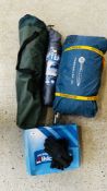 AN OUTDOOR REVOLUTION PORCHLITE XL CAMPRIO SNOW BOOTS SIZE 9, SKI GLOVES,