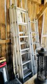 ALUMINIUM COMBINATION LADDER, ALUMINIUM SIX TREAD FOLDING STEPS,