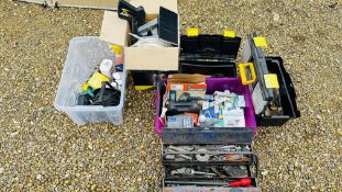 A QUANTITY OF GARAGE CLEARANCE ITEMS TO INCLUDE PARKSIDE DETAIL SANDER, PARKSIDE PRESSURE WASHER,