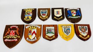 A GROUP OF 9 SCOTTISH COUNCIL PLAQUES.