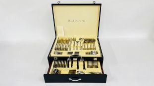 A BELLEEK LIVING STAINLESS STEEL 10 PLACE CANTEEN OF CUTLERY TOTAL 80 PIECES - AS NEW.