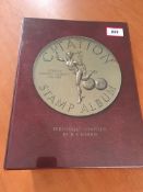 STAMPS: CITATION ALBUM WITH A COLLECTION COUNTRIES A-H WITH AUSTRALIA, BRAZIL, GB FROM 1841.