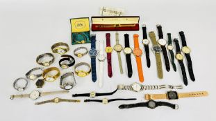 A QUANTITY OF ASSORTED WRIST WATCHES TO INCLUDE SEIKO, AVIA ETC.