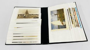 ALBUM OF NORFOLK POSTCARDS.