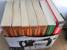 STAMPS: STANLEY GIBBONS CATALOGUES: 2010 STAMPS OF THE WORLD IN FIVE VOLUMES,