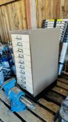 BISLEY STEEL TEN DRAWER FILING UNIT.