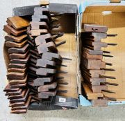A COLLECTION OF 43 VINTAGE WOODEN CARPENTRY MOULDING PLANES.