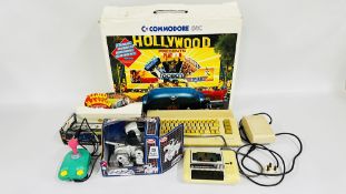 COMMODORE 64C COMPUTER WITH POWER SUPPLY PLUS COMMODORE CASSETTE DECK AND POWER PLAY CRUISER JOY