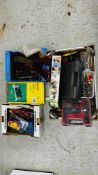 3 X BOXES OF ASSORTED HAND TOOLS TO INCLUDE FILES, SCREWDRIVERS, SAW SET AUGER BITS,