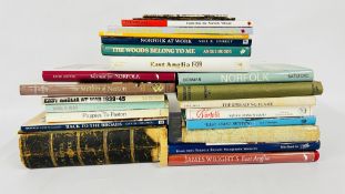 A COLLECTION OF NORFOLK RELATED BOOKS INCLUDING 1883 COPY WILLIAM WHITES NORFOLK
