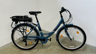APOLLO METIS ELECTRIC 6 SPEED BICYCLE COMPLETE WITH CHARGER AND HANDBOOK - SOLD AS SEEN.