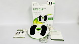 REVITIVE DX CIRCULATION BOOSTER COMPLETE WITH INSTRUCTIONS - SOLD AS SEEN.