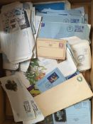 STAMPS: LARGE BOX VARIOUS INCLUDING AIRLETTERS, GB COMMEMS,