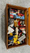 A CHEST AND CONTENTS TO INCLUDE AN EXTENSIVE COLLECTION OF MAINLY VINTAGE LEGO.