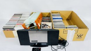BLUETOOTH CD RADIO WITH REMOTE PLUS COLLECTION OF EASY LISTENING AND CLASSICAL CD'S - SOLD AS SEEN.