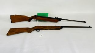 TWO VINTAGE BREAK BARREL AIR RIFLES TO INCLUDE .22 BSA METEOR AND SERIES 70 MODEL 79 .