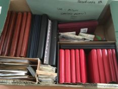 PHONE CARDS: BOX WITH A VAST COLLECTION IN 24 FOLDERS AND LOOSE, UK WITH BT, MERCURY,