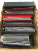 STAMPS: BOX WITH GB 1971-1997 FIRST DAY COVERS, PRESENTATION PACKS, USED SETS,