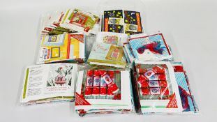 SELECTION OF 90 VARIOUS CROSS STITCH KITS WITH CHARTS.