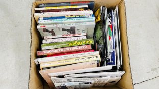 BOX BOOKS, CATALOGUES AND SALES MATERIAL RELATING TO SHOOTING ETC.