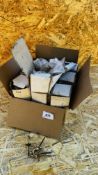 BOX OF AS NEW 200 BRASS HOOKS.