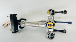 FOSTERS SUPER CHILLED 3 HEAD BEER PUMP.
