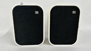 A PAIR OF VINTAGE WHARFEDALE SPEAKERS - DENTON 1