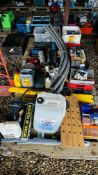 A LARGE QUANTITY OF GARAGE CLEARANCE SUNDRIES TO INCLUDE GYS BATIUM 15.