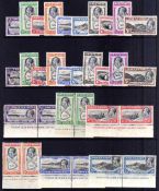 ASCENSION: 1934 PICTORIALS COMPRISING SET MNH SET USED, SET IN IMPRINT PAIRS OG,