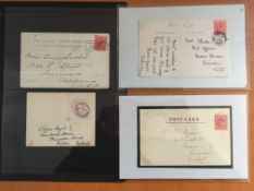 ASCENSION: GB USED IN 1904-6 THREE POSTCARDS USED TO UK OR USA EACH BEARING 1d TIED CDS,