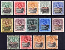 St HELENA: 1912-16 SET OG OPT SPECIMEN OG, A FEW FAULTS, TONING ETC.