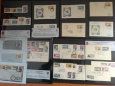 FALKLAND ISLANDS DEPS: 1954-62 AND 1956 TRANS-ANTARCTIC EXPEDITION COVERS SELECTION,