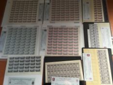 ASCENSION: 1938-53 COMPLETE SHEETS OF 60 COMPRISING ½d PERF 13½ (2,