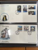 FALKLAND ISLANDS DEPS: 1953-2009 COLLECTION OF FIRST DAY COVERS IN TWO ALBUMS.