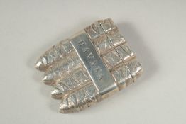 A silver Havana cigar silver vesta case.